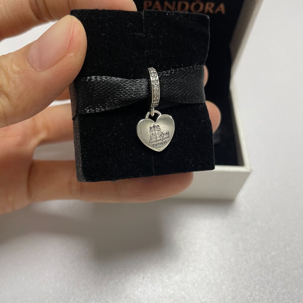 PANDORA Belem Tower s925 Sterling Silver Dangle Charm